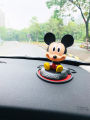 Car Decoration Mickey Mouse Shaking Head Doll Internet Celebrity Bouncing Spring Doll Car Accessories Cute Mini. 