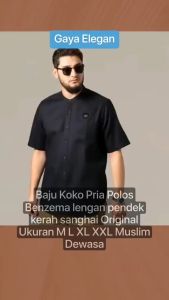 Baju Koko Kurta Couple Ayah & Anak Premium Distro Excellent Quality Lengan Pendek