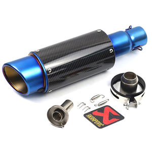 51mm Motorcycle Exhaust Muffler Pipe Modify Escape Moto Scooter ATV Power Pipe R8 Canister Muffler End PIPE Universal   For Kawasaki Ninja 400 zx10r Z800 Honda CB 500R Benelli XL750 transalp CB750 srk 400 Lambretta X300 aprilia sr gt200 etc