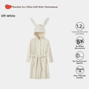 potatokids | Water Absorbent Quick Drying Kids Bathrobe