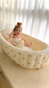 [SG Stock]Kids Bath Baby Bathtub Inflatable Petal Swimming Pool Baby Household Outdoor Paddling Ocean Ball Pool PVC Gaming Place Summer Play Water