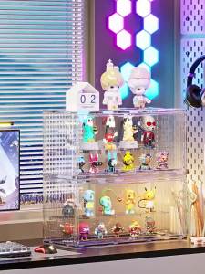 Transparent Display Box Popmart Display Case Acrylic Blind Box Display Acrylic Box Figurine Display