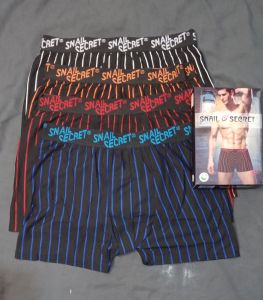 3 pcs celana dalam boxer pria snail secret/celana dalam pria dewasa harga