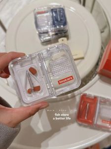 Portable Transparent Pill Cutter Grinder: A Small Medicine Box for Convenient Carry-On Dose Organizer Home Storage Solution
