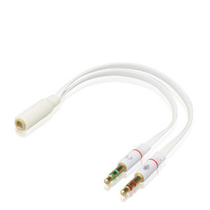 3.5mm PC Computer Audio Cable Earphone Cable Conversion Microphone Headset Converter Cable Headphone Jack Adapter Aux Splitter
