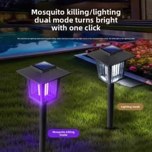 MONLEYTA | Solar Powered Mosquito Repellent Lamp Outdoor Garden Courtyard Waterproof Fly Killer Camping Insect Eliminator Lawn Bug Zapper
