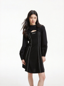 Vero Moda | Fashionable Casual Utility Street Long Sleeve Two-Piece Dress