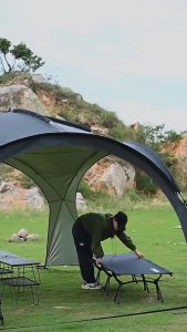 Folding Camping Cot Ultralight Outdoor Camping Bed Portable Sleeping Bed Office Nap