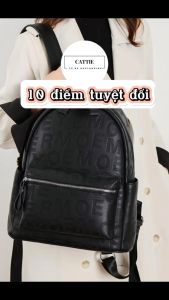 Balo Da Thời Trang Balô da Lv Da Pu Cao Cấp Balo mc Cặp Đi Học Đi Chơi Balo Đựng Laptop 14 Inch CATTIE CB020