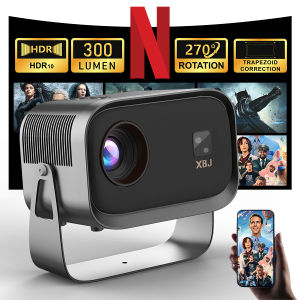 Salange Mini Projector P28B Home Theater Android 11 BT5.2 WIFI Free-Style Placement Projection Support Smartphone Same Screen