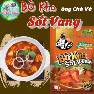 [GÓI 90GR] BÒ KHO SỐT VANG THƯƠNG HIỆU ÔNG CHÀ VÀ