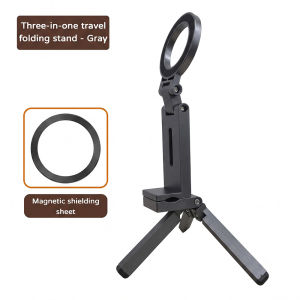 Portable Car Magnetic Phone Holder Travel Essentials Flexible Rotation Airplane CellPhone Mount Bracket Portable Seat Stand