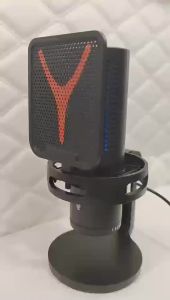 USB Condenser Microphone Desktop Vertical RGB Lights for Live Streaming Karaoke Gaming Video Conferencing - Desktop Mic