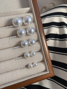 Elegant Pearl Earrings Vintage French Noblewoman Style Womens Ear Cuff  out Fashion Jewelry Accessories for Pierced Ears