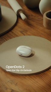 Shokz OPENDOTS 2 Open-ear for situational awareness | Comfortable Secure Fit | Immersive Audio Experience | Up to 40H