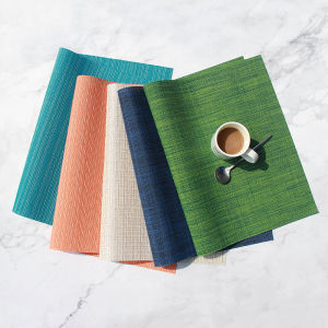 Thảm Bàn Ăn PVC Dày Cách Nhiệt Chống Bỏng Màu Đen Phong Cách Bắc Âu Chống Thấm Nước Dùng Cho Bàn Ăn Kiểu Phương Tây