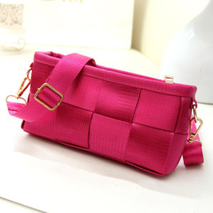 Korean Japanese Handwoven Nylon Phone Bag Crossbody Shoulder Bag Versatile Fashionable New Style Womens Bag Soft Square Small