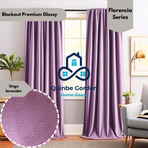 Gorden Blackout Premium Ungu Lavender Glossy Series Florencia