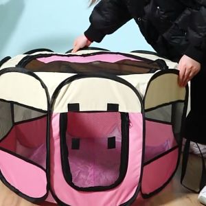 Lowest Price🔥Pet Tent Cat Tent Portable Outdoor Cat Delivery Room Fence Cat/Dog House Foldable Indoor Cat Delivery Room Cat Cage Round Tent