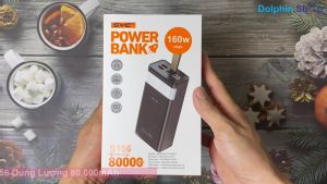 Sạc Dự Phòng 80.000mAh SYC S156 Sạc Nhanh Công Suất Max 160W Tích Hợp Đèn Pin Chiếu Sáng