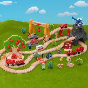 Brio Childrens Wooden Electric Train Track Set Magnetic Puzzle Building Blocks Toy Boy