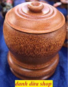 TẶNG ẤM TRÀ  - Có Video Bình giữ nhiệt  Bộ Vỏ bình Giữ ấm trà bằng gỗ dừa - vỏ bình loại TRƠN BÓNG - HÀNG LOẠI 1 - mỹ nghệ dừa Bến tre -DANH DUA SHOP