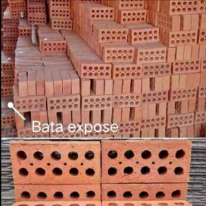 Bata ekpose merah Tanah liat Warna natural Hiasan dinding Varian motif Lubang angin Kuat Antitampias