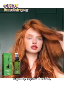 New Ouhoe Ginger Hair Growth Spray Rambut Gugur Hair Tonic Growth Natural Anti Hair Loss Fast Hair Growth Serum