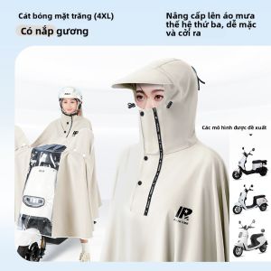 WEICHENGNEI | Áo Mưa Chống Thấm cho 2 Người Lớn Tay Dài Toàn Thân