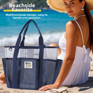 Large Capacity Mesh Beach Bag