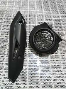 Tutup cover kipas radiator mesin plus cover knalpot pelindung knaplot beat 2017 set