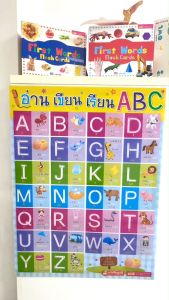 โปสเตอร์พลาสติก อ่าน เขียน เรียน ABC โปสเตอร์อ่านเขียน โปสเตอร์การอ่าน โปสเตอร์การเขียน - Lazada