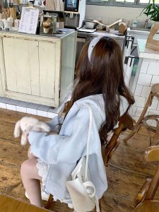 Sweet Pink Full Embroidery Kitty Zipper Jacket Womens Autumn Winter New Lazy Style Hooded Open Cardigan Sweatshirt