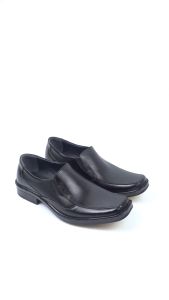 Sepatu Pantofel Kerja Kantor Kulit Pria Model Slip On Virale Official AL 06
