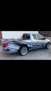 สติกเกอร์ติดรถกระบะ สติกเกอร์ซิ่งติดรถกระบะ อะไหล่ซิ่ง รถกระบะแต่งซิ่ง สติกเกอร์แต่งลายรถ ได้2ด้าน เปลี่ยนข้อความทำแบบแปะรถฟรี ทักแชท