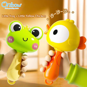 Đồ chơi trẻ em 0-1 tuổi ếch Lục Lạc Cát tay chuông giáo dục sớm Lục Lạc Cát nắm đầu thực hành lên đồ chơi trẻ sơ sinh