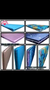 2 3 & 4-INCHES FOAM COVER/PREMIUM CANADIAN PRINTED AND PLAIN COLOR / L SHAPE TYPE LONG ZIPPER