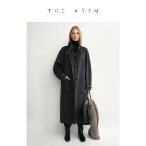 Vintage Flared Collar Pure Wool Coat Winter