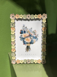 Bàn Trang Trí Khung Hình Phong Cách Nhật Bản Tươi Mới Sang Trọng Hình Chữ Nhật Bằng Kim Loại Kích Thước 8 Inch 7 Inch 6 Inch Trang Trí Nhà Cửa