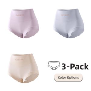 miiow | High Waist Pure Cotton Modal Womens Underwear Anti-Bacterial Triangle Panties Comfortable Briefs Youth Suitable Four Seasons Wear