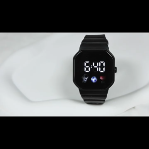 นาฬิกา LED อิเล็กทรอนิกส์ดิจิตอล Amart จอแสดงรอบพร้อมสายซิลิโคนเหมาะสมสำหรับผู้หญิง Amart ของขวัญผู้ชาย นาฬิกา วินเทจ นาฬิกาเลสชาย นาฬิกา พกพา นาฬิกาดิจิตอลข้อมือ สมาชิกใหม่1บาท