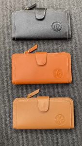 QXZ94 Dompet Wanita Kulit Sintetis Original Slot Kartu Panjang Besar Premium Lipat Polos