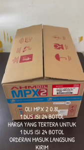 PAKET 1 DUS ISI 24 BOTOL Mpx 2 800ml AHM HONDA