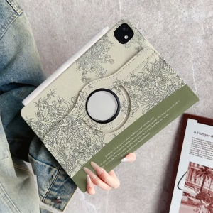 เคสไอแพด การหมุน 360 องศา flower Gen11 Air7/6 11 Pro11 Gen9/8/7 ความเรียบง่าย เคสipad Pro12.9 22/21/20 gen6 9.7 Air2/1 9.7