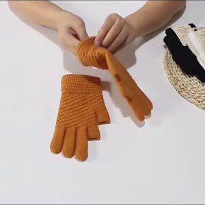 ถุงมือกันหนาวเปิดนิ้ว ทัชสกรีนได้ ให้ความอบอุ่น ยืดหยุ่นสูง สวมใส่กระชับ ระบายอากาศได้ดี 01-H3