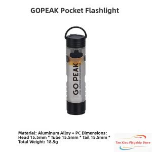 Mini Outdoor Keychain Hat Ambient LED Long-Lasting Emergency Flashlight