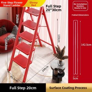 MOLORE | Foldable Extendable Heavy-Duty Household Step Ladder