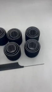 31 Pcs/Set Black Hair Roller Heatless Hair Curler Various Sizes Dressing Curlers Tool