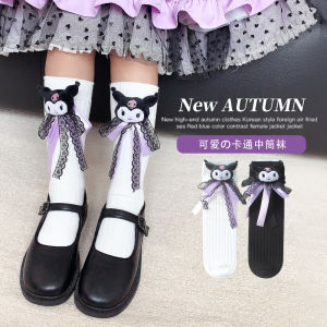 Cute Lace Princess Socks for Girls Spring Summer Mid-Calf Childrens Socks Baby Girls Flowered Edged Lovely Lolita Socks