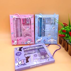 PENSIL SET SANRIO KUROMI CHINAMOROL MELODY - SET ALAT TULIS 6 IN 1 LENGKAP MOTIF SANRIO